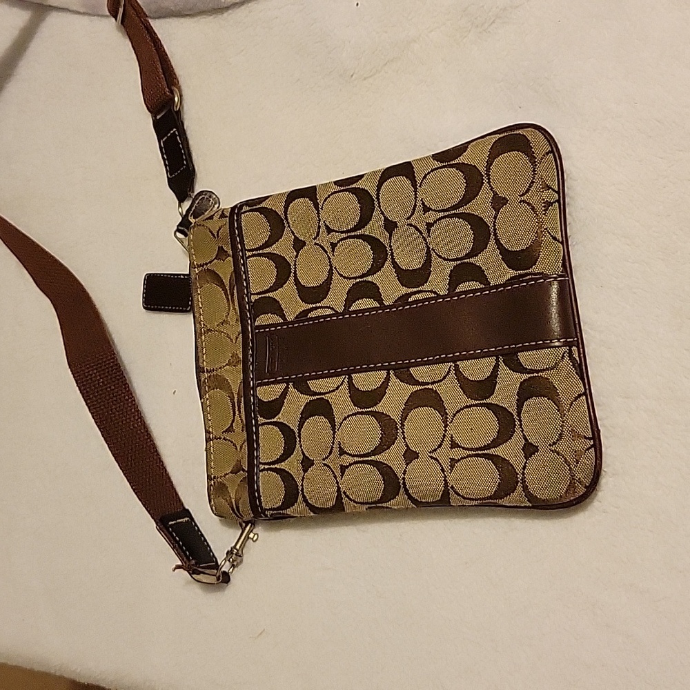Coach signature crossbody